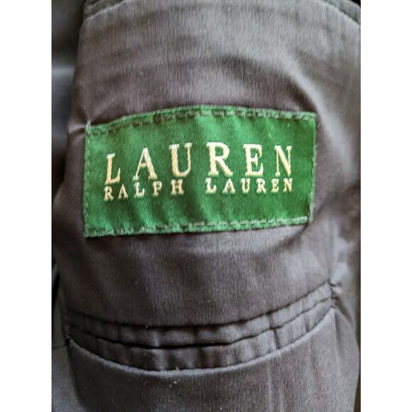 RALPH LAUREN blazer Men's Sz 48 100% WOOL SPORT COAT Gray Pinstriped suit jacket - Picture 7 of 11